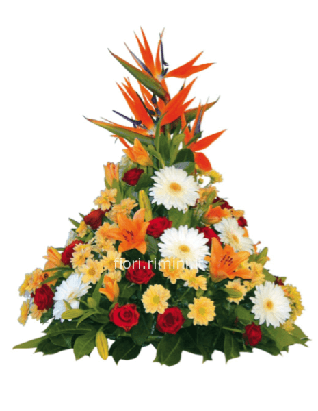 Cuscino funebre colorato