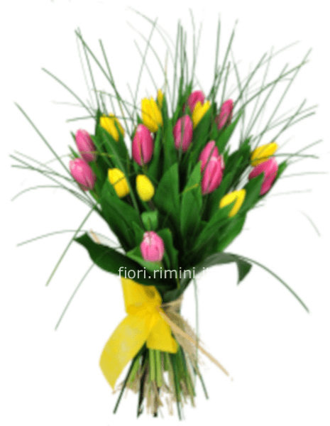 Bouquet 10 tulipani  colori assortiti