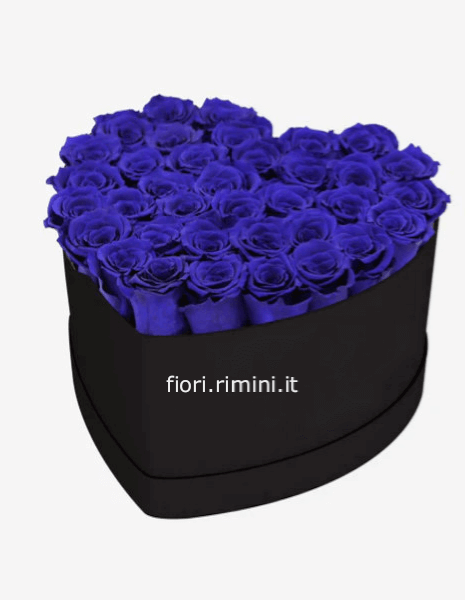 Cofanetto De Luxe Cuore rose blu